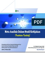 Meta Analisis Dalam Studi Kebijakan by Tri Widodo