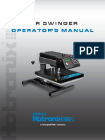 Hotronix Air Swinger Press Operators Manual