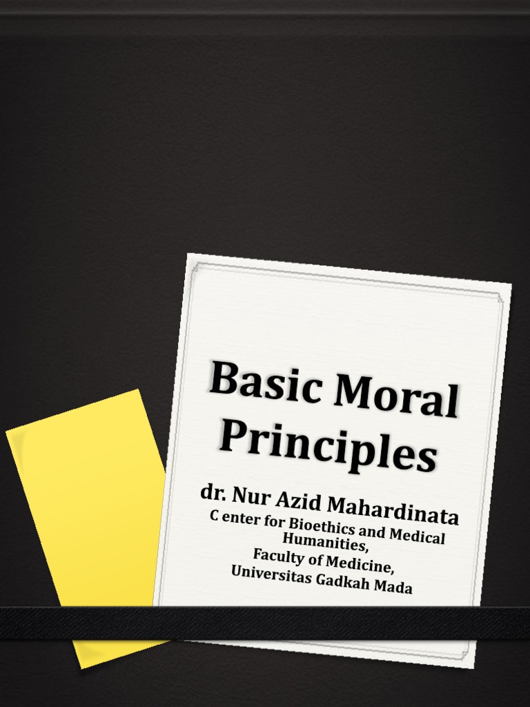 Basic Moral Principles | PDF