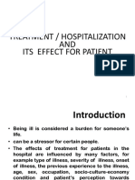 Effects of Treatment and Hospitalization on Patients