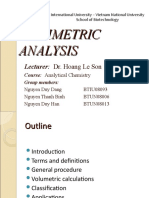 Titrimetric Analysis12