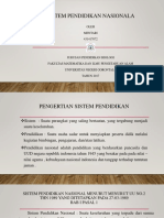 Sistem Pendidikan Nasionala PPT Mentari