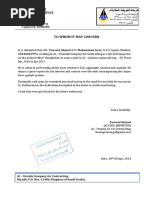 Touseef Experience Certificate