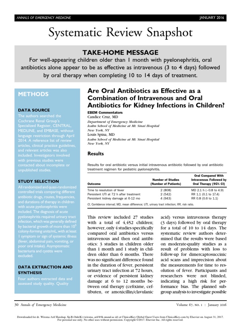 Oral Antibiotic in Uti Urinary Tract Infection Health Sciences