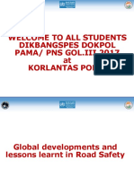 Welcome To All Students Dikbangspes Dokpol Pama/ Pns Gol - Iii 2017 at Korlantas Polri