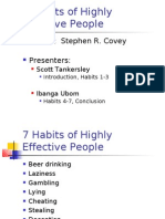 7 Habits of Highly Effective People: Author: Stephen R. Covey Presenters