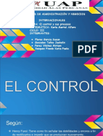 Diapositiva de Administración El Control y Procesos