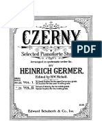 Czerny Selected Pianoforte Studies Book I Part I II Edition Germer PDF