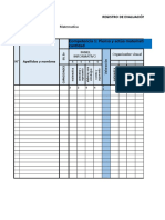 Registro de Evaluación Por Competencias Matemáticas