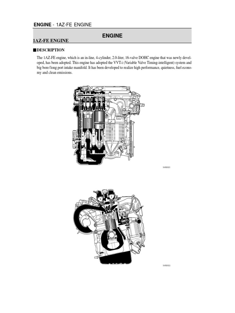 1Az-Fe Engine | PDF | Engines | Fuel Injection
