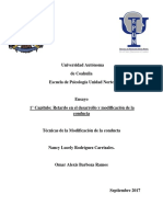 Retardo en El Desarrollo y Modificación de Conducta