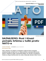 Rusi I Kinezi Pomažu Srbima U Tužbi Protiv NATO-a PDF