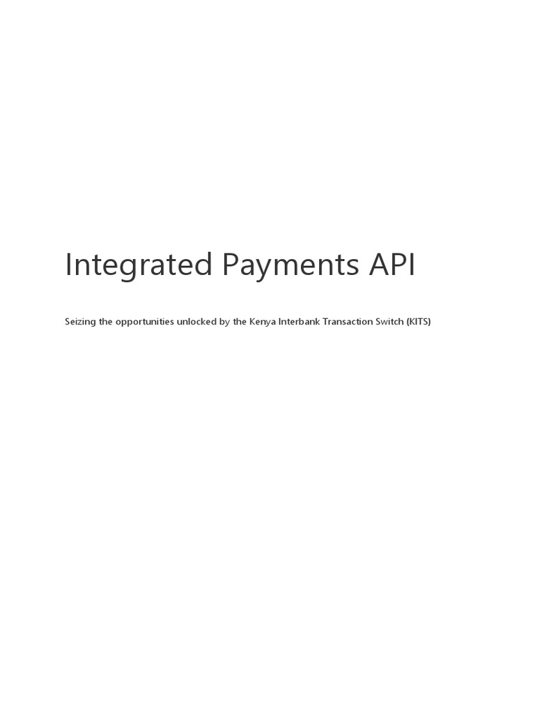 Integrated Payments API PDF Soap Transaction Account