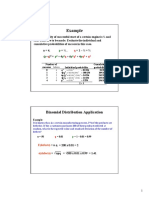 Example: Binomial Distribution Application