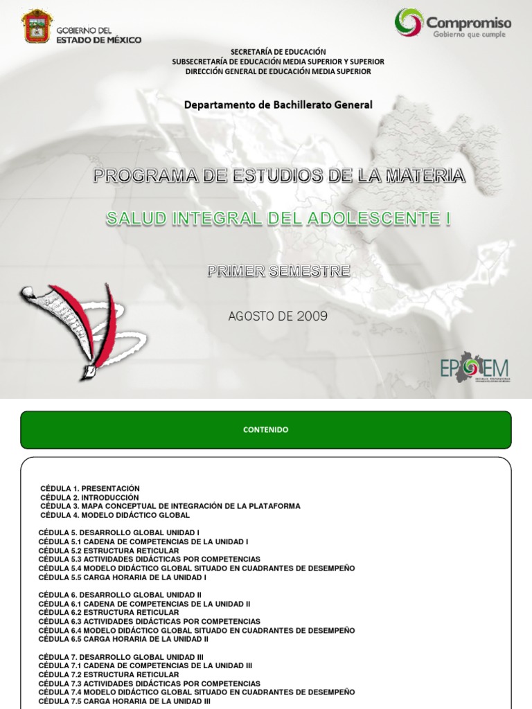 Salud Integral Del Adolescente I PDF | PDF | Nicotina | Tabaco