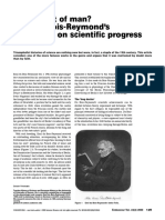 (2000) the Ascent of Man Emil Du Bois-Reymond's Reflections on Scientific Progress