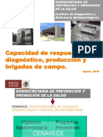 20100826 InDRE Capacidad de Respuesta en Diagnostico y Brigadas de Campo