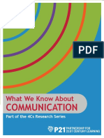 p21 4cs Research Brief Series - Communication