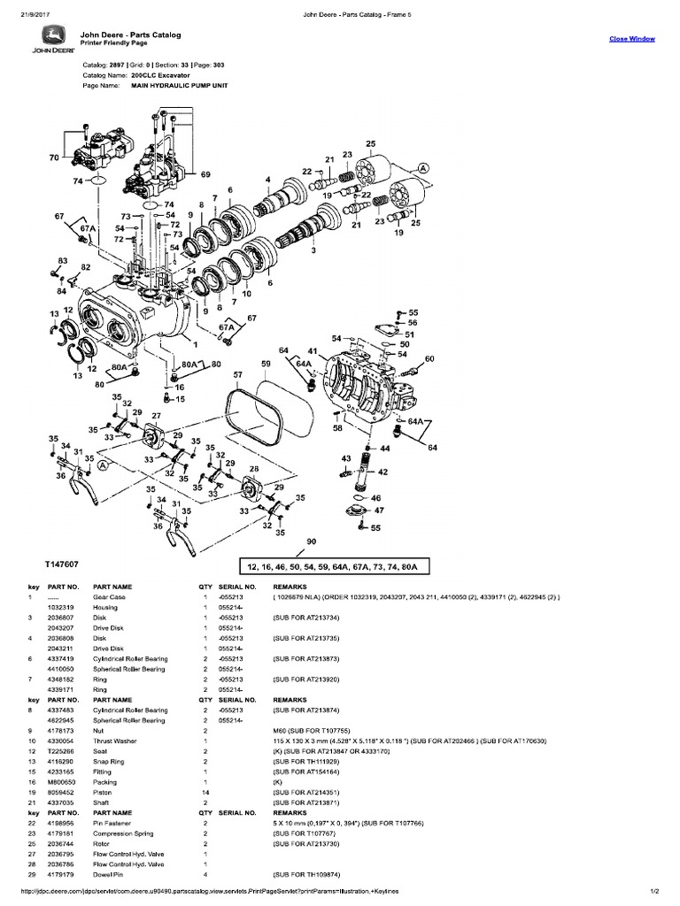John Deere - Parts Catalog - Frame 5 | PDF