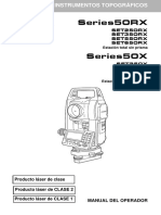 Manual de Usuario Estacion Total Sokkia Serie 50rx y 50x PDF