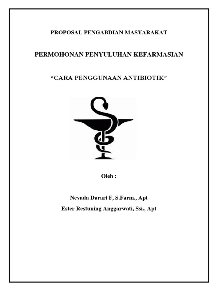 Proposal Penyuluhan Antibiotik