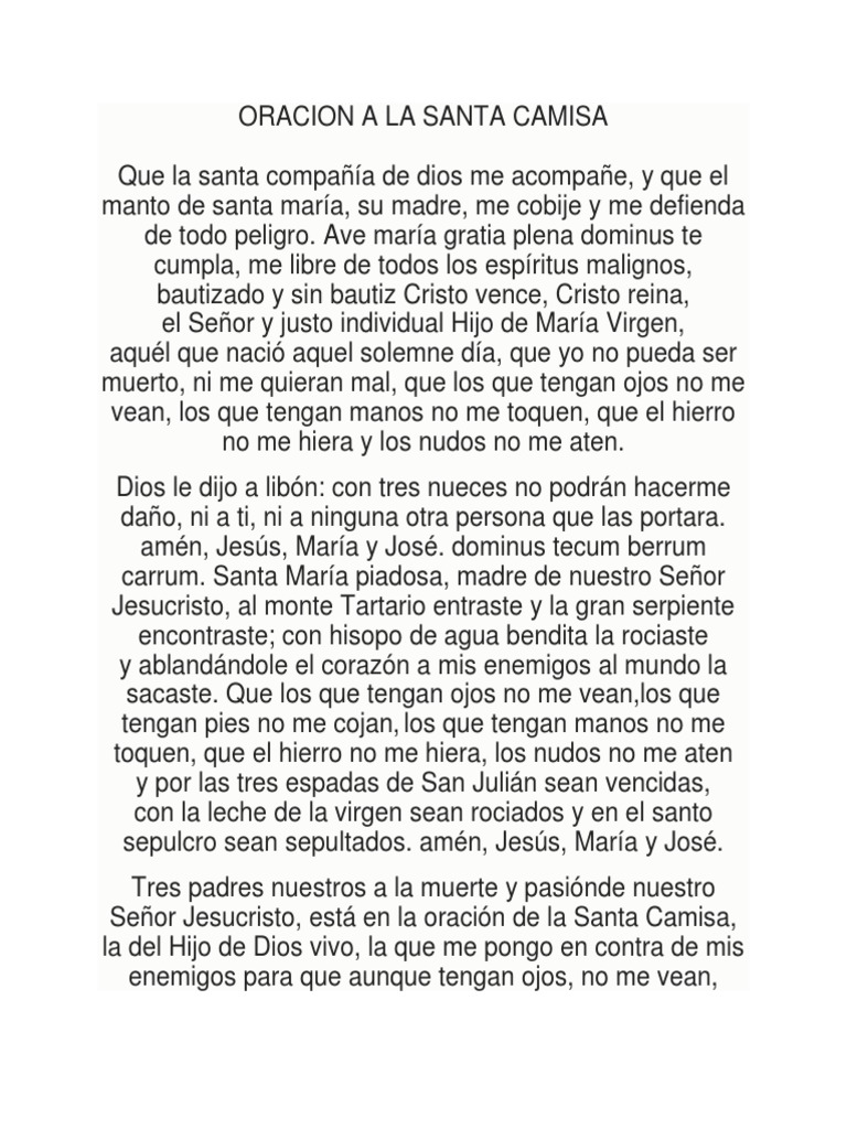 ORACION A LA SANTA CAMISA.docx