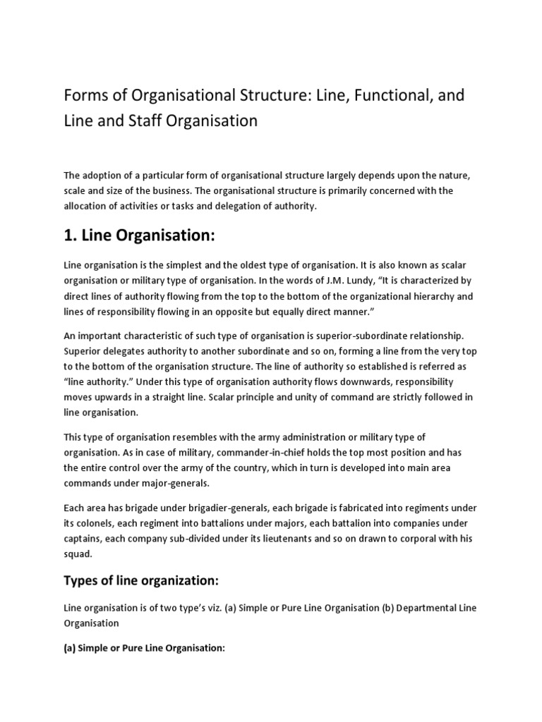 Types of Organizational Structures Explained | PDF | Committee ...