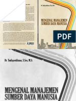 Mengenal Manajemen Sumber Daya Manusia Oleh Dr. Taufiqurokhman. M.si