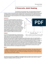 Analysis of Concrete Joint Sawing