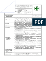 Sop Kontrol Peralatan, Testing Dan Perawatan Secara Rutin Untuk Peralatan Klinis Yang Digunakan