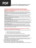 Download Cara Penanganan Dokumen Administrasi Kepegawaian by citra SN360207107 doc pdf