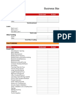 Business Startup Costs Template