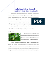 Bahan Herbal dan Bahan Organik dalam Budidaya Ikan Lele.docx