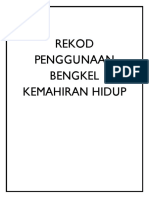 Cover Rekod Penggunaan Bengkel Kemahiran Hidup