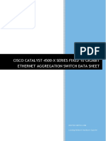 Cisco Catalyst 4500-X Series Fixed 10 Gigabit Ethernet Aggregation Switch Data Sheet