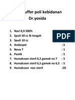 Stok Buffer Poli Kebidanan DR - Yosida