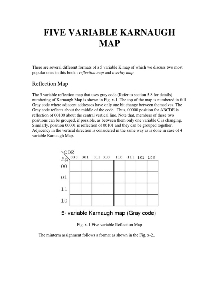 5variableKMap PDF | PDF