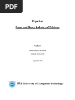 Download Paper and Board Industry Report by Mian Ahmad Sajjad Shabbir SN36021911 doc pdf