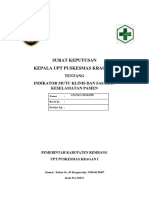 9.3.1.1 SK Indikator Mutu Klinis Dan Sasaran Keselamatan Pasien