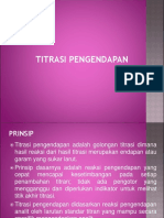 Titrasi Pengendapan