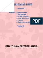 Nutrisi Penting untuk Lansia