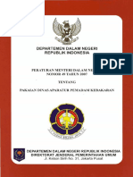 11permendagri No 49 2007 Tentang Pakaian Aparatur Pemadam Kebakaran PDF