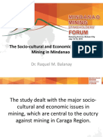 The Socio-Cultural and Economic Impacts of Mining in Mindanao