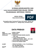 PENINGKATAN PERAN ASESOR DALAM PELAKSANAAN SERTIFIIKASI BP Tatang PDF