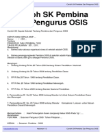 Contoh SK Pembina Dan Pengurus OSIS