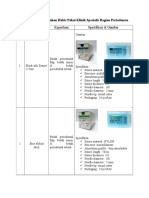 Daftar Pengajuan Bahan Habis Pakai Klinik Spesialis Bagian Periodonsia