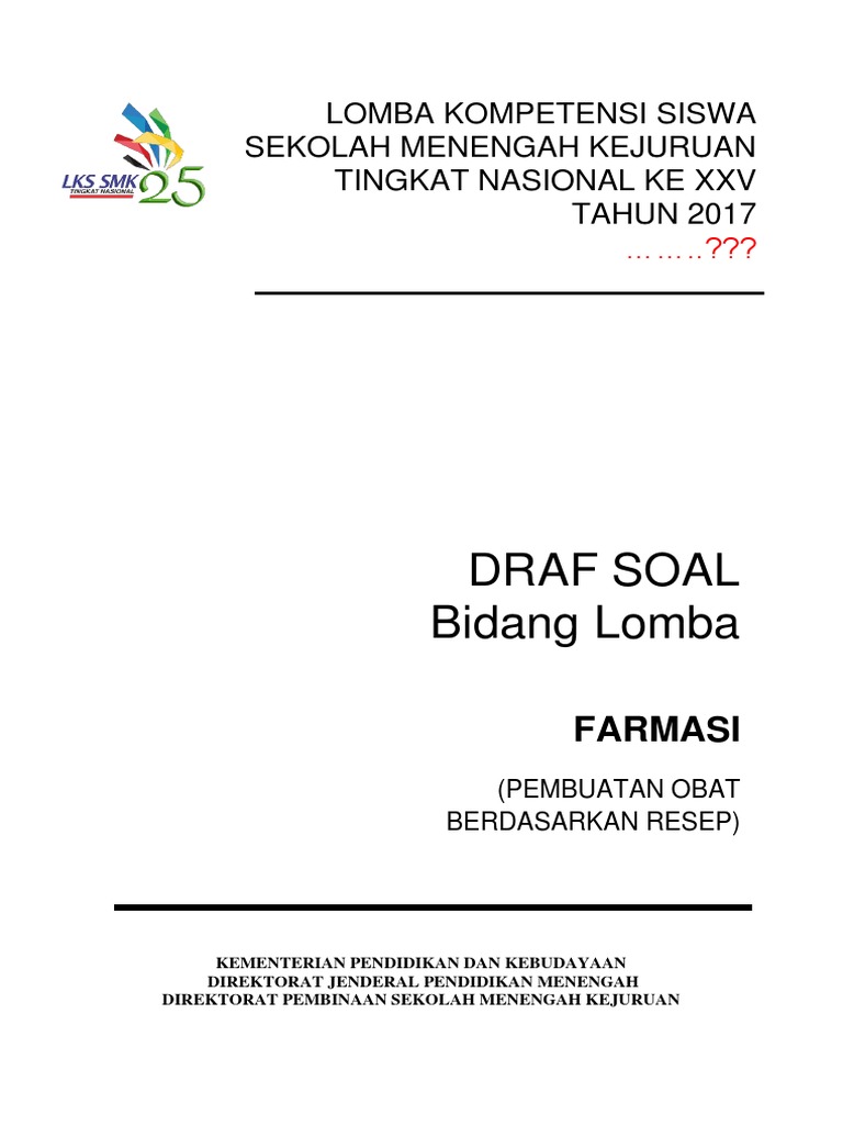 03 Draf Soal Lks Farmasi 2017 Rev