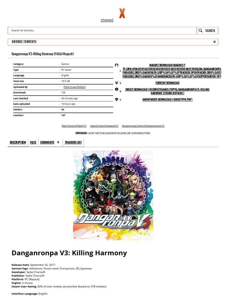 Danganronpa V3 - Killing Harmony | PDF | Computer Hardware.