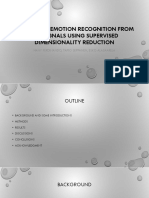 Enhancing Emotion Recognition From Ecg Signals Using Supervised Dimensionality Reduction