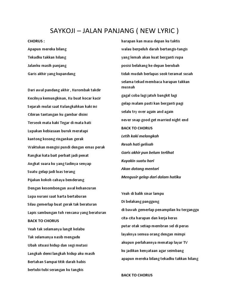 Saykoji Jalan Panjang Pdf